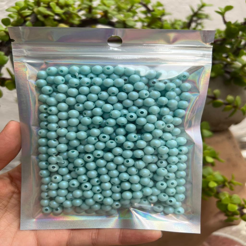 ACRILICO BOLA AZUL 6MM, 50 GRAMOS