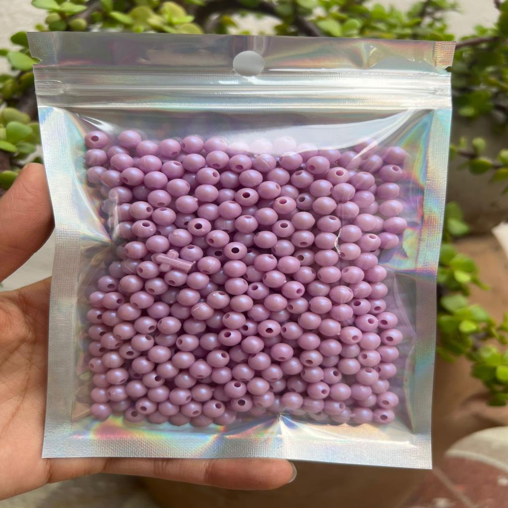 ACRILICO BOLA MORADA 6MM, 50 GRAMOS