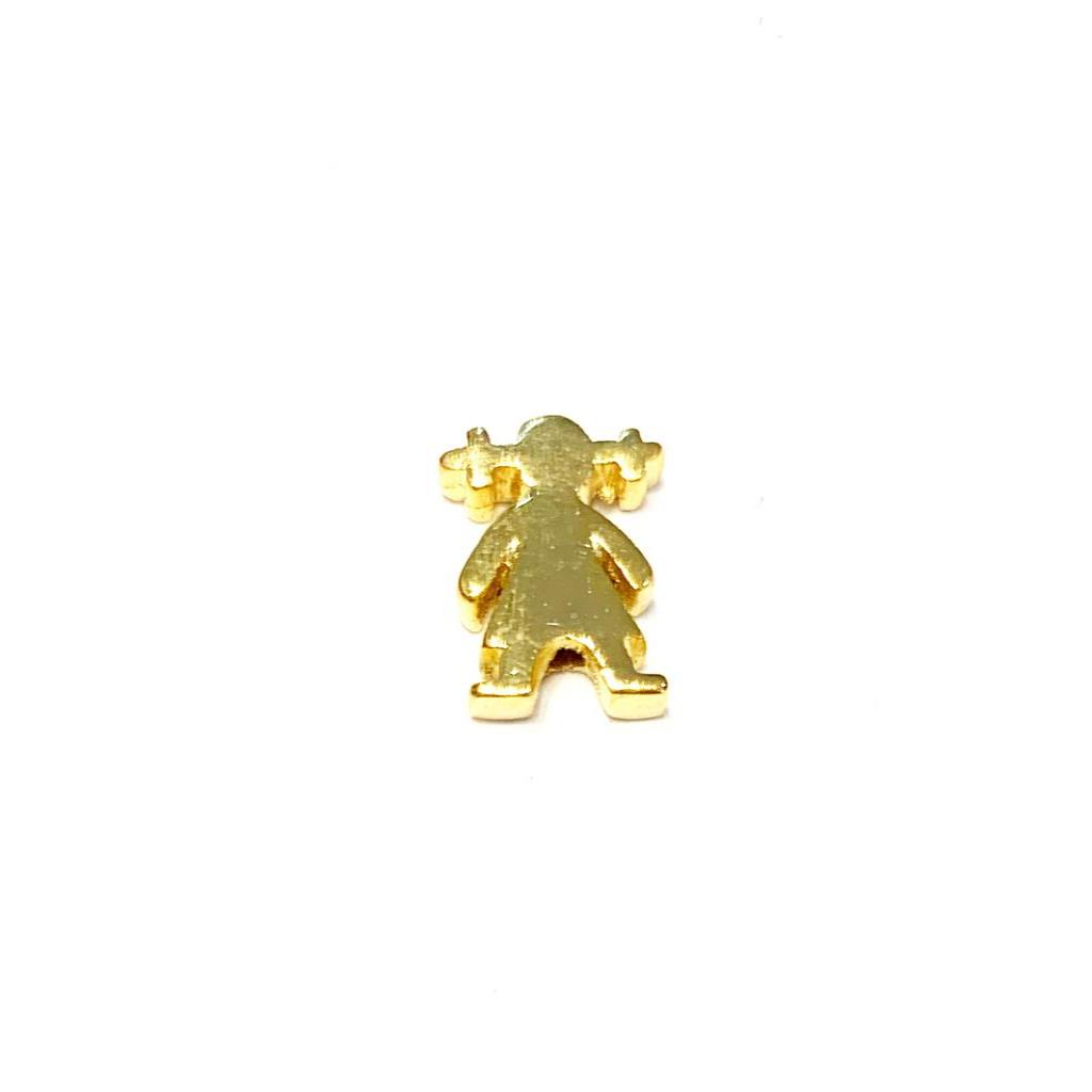 CONECTOR MINI NIÑA 1CM CHAPA DE ORO 18K