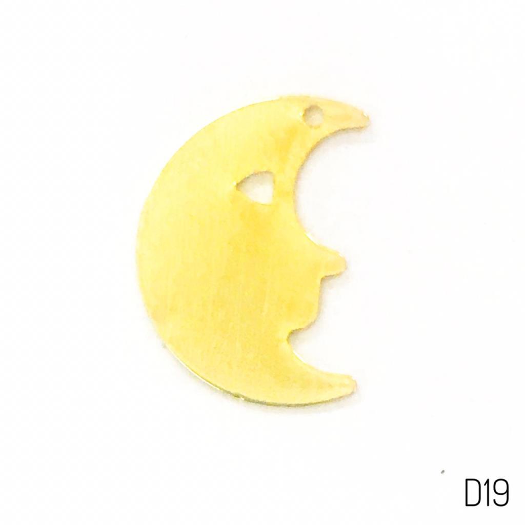 DIJE LUNA NACIONAL 1.6 X 1.1 CM CHAPA DE ORO 18K 