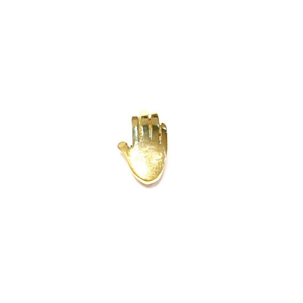 CONECTOR MANO 1 X .8CM CHAPA DE ORO 18K