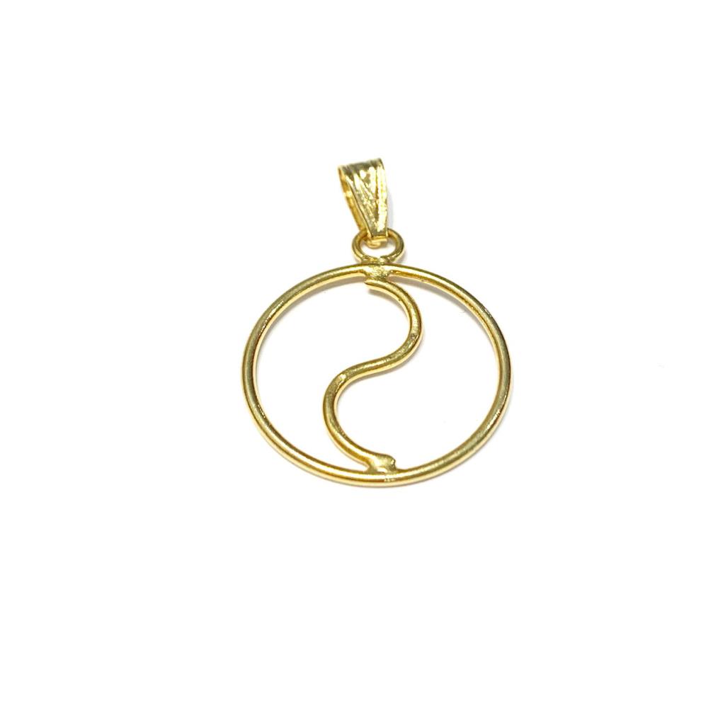 DIJE ALAMBRE CIRCULO CHICO 2.7 X 2.2 CM CHAPA DE ORO 18K