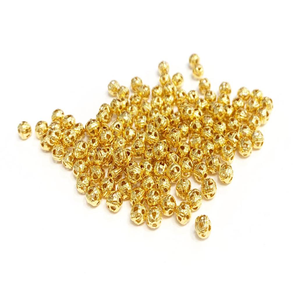 BOLA FILIGRANA 4MM CHAPA DE ORO 18K.