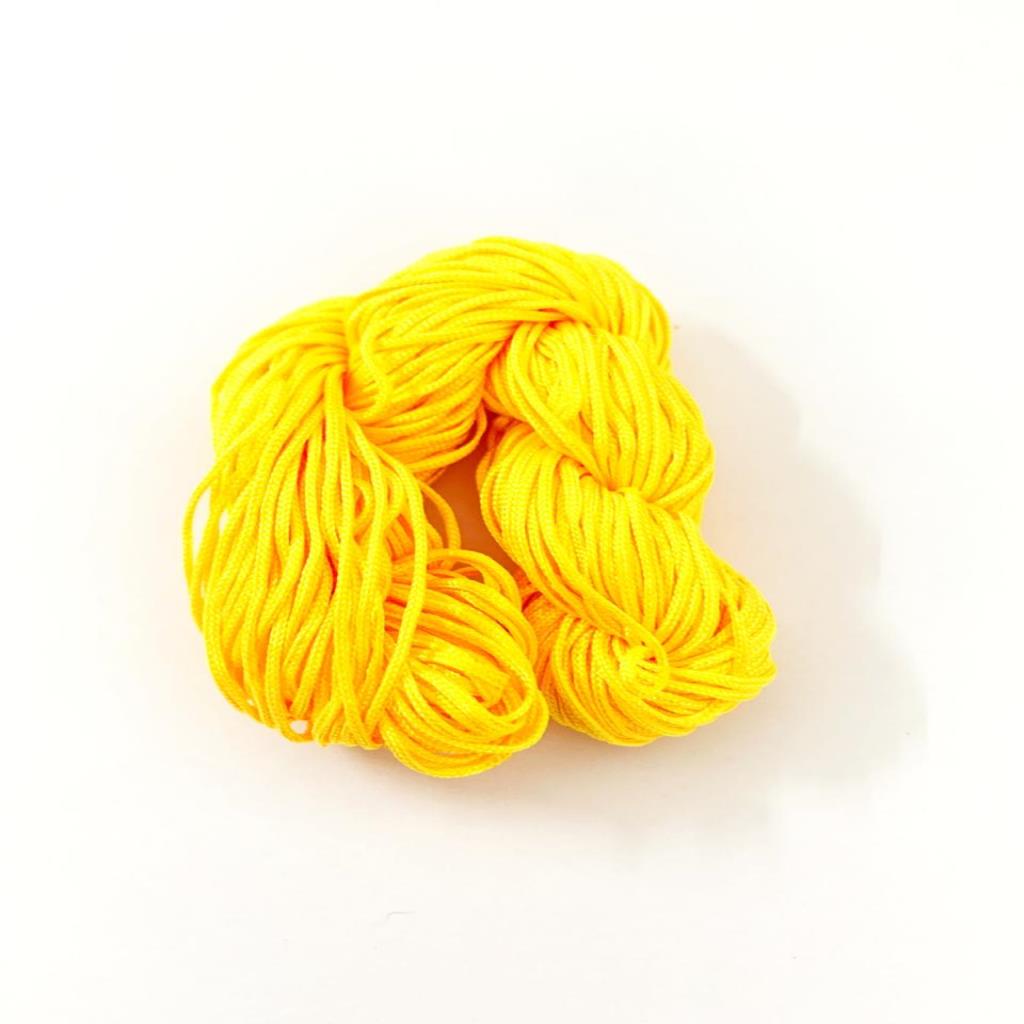 HILO CHINO 1 MM BRILLOSO AMARILLO (30 METROS)