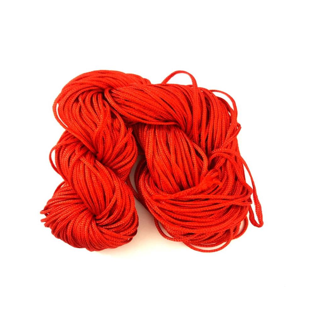 HILO CHINO 1 MM BRILLOSO ROJO (30 METROS)