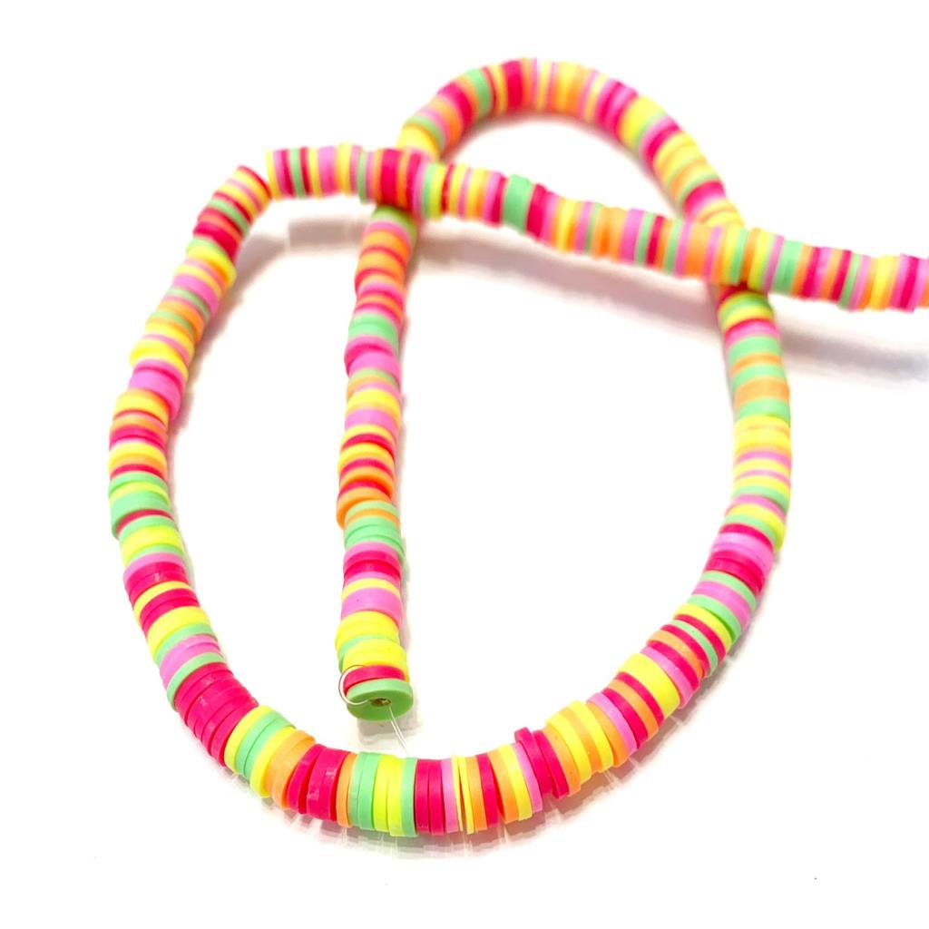 PUCA MULTICOLOR NEON  6 MM