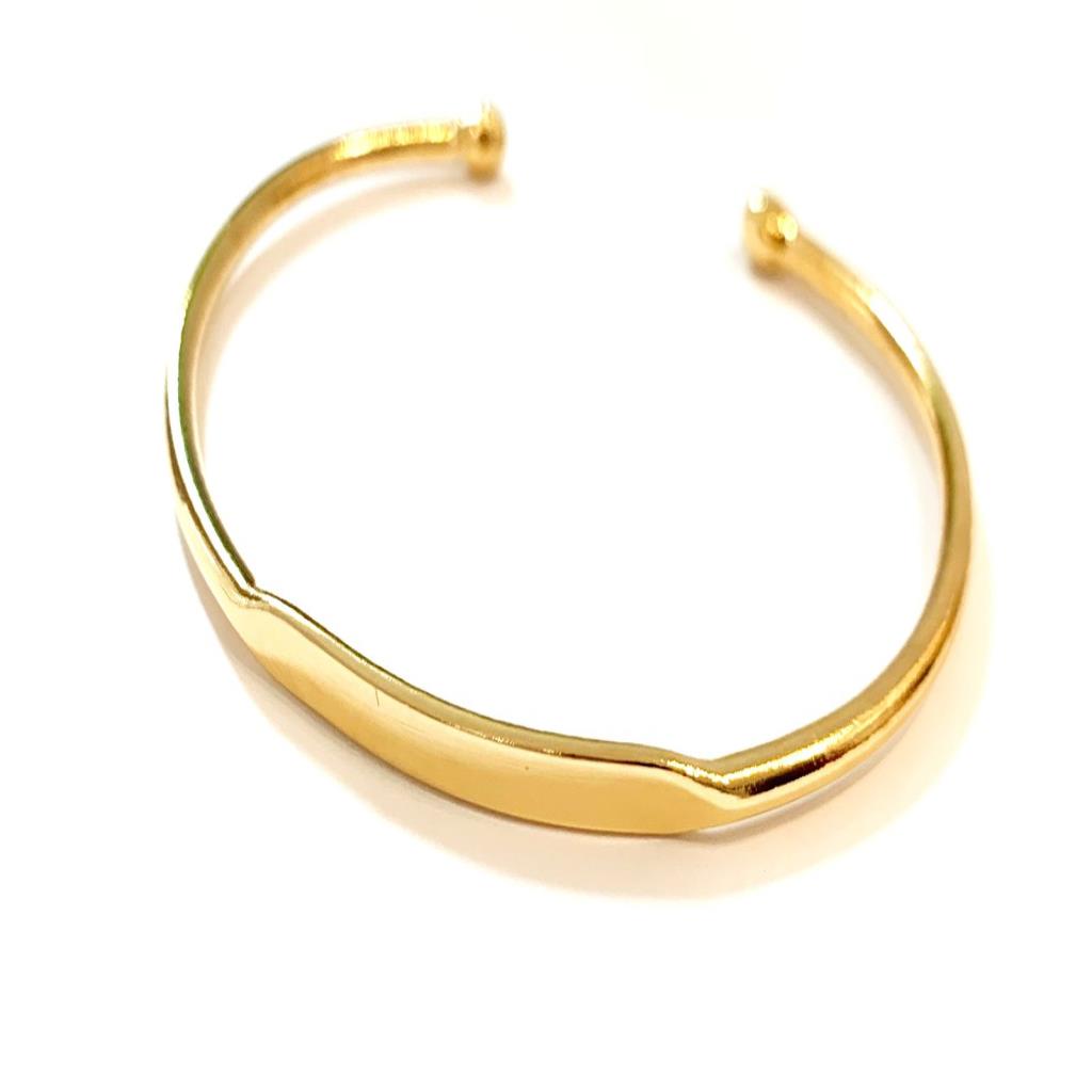 PULSO ARO PLANO CHAPA DE ORO 18K. 