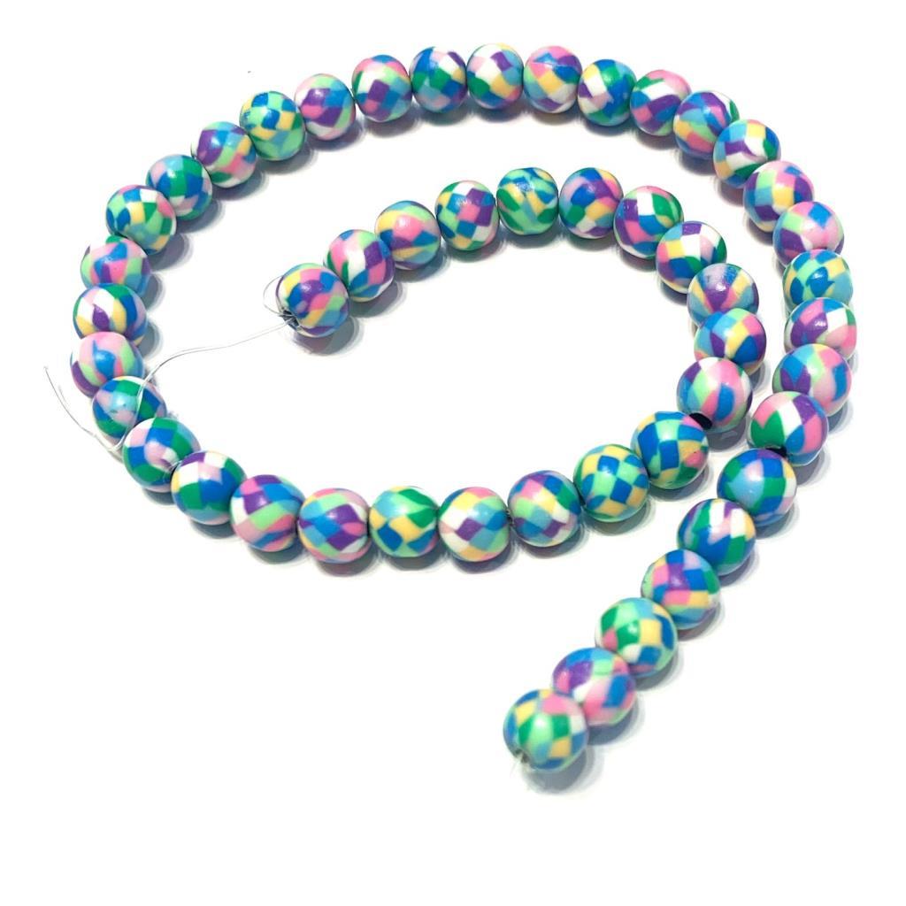 BOLA FIMO 8 MM MULTICOLOR (49 PZAS APROX) 